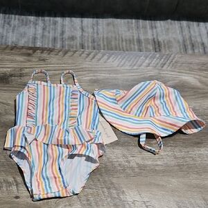 First Impressions Multicolor Baby Swimsuit Set